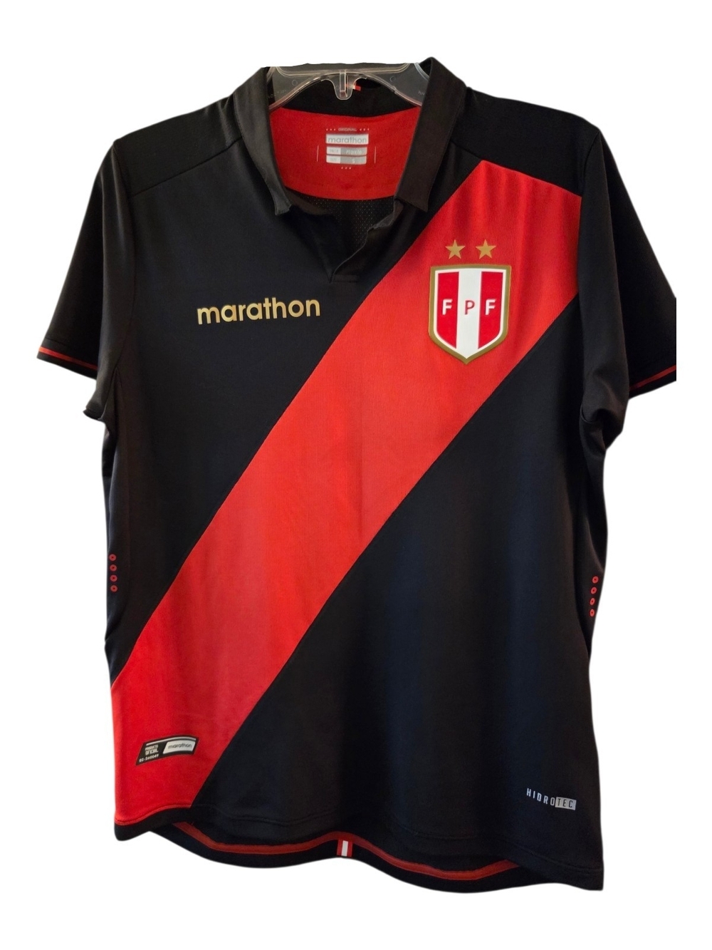 Official Marathon 2019 Peru FPF National Team Home Soccer Jersey - Size S